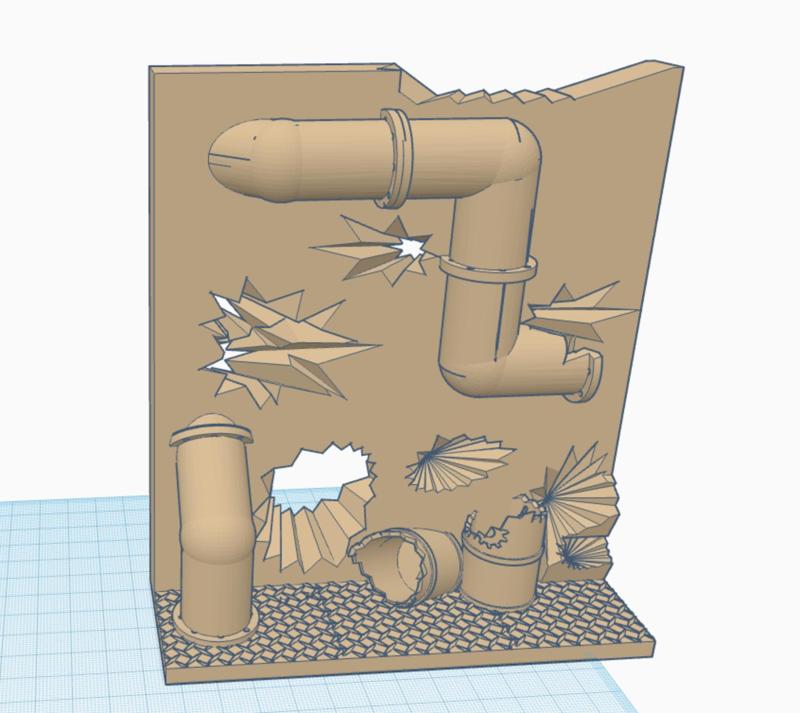 Wargame Walls Collapsed Pipes Section 17