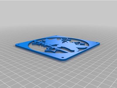Goku silhouette 120mm & 140mm fan grill remix