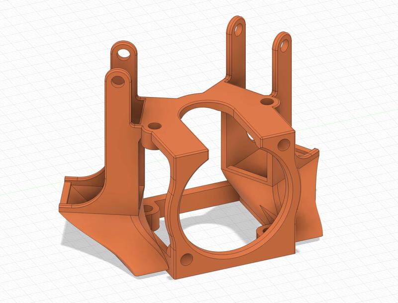 Flsun SR - Mount for Orbiter v2.0 and 5015 fans (NEW VERSION AVAILABLE ON MY PROFILE)