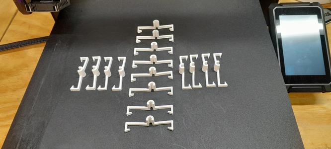 Peg board peg hold down.