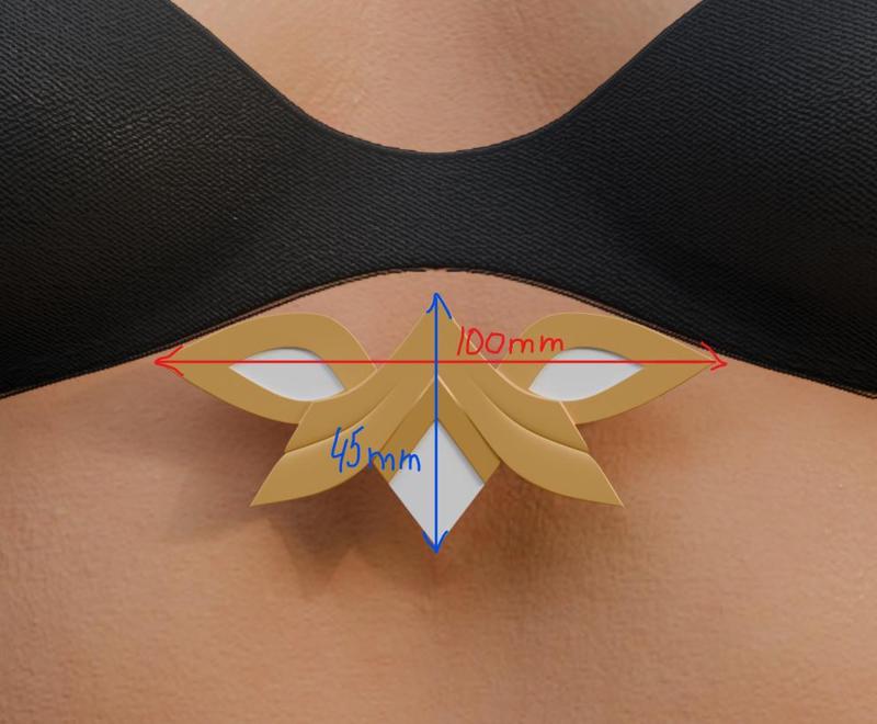 Skirk Chest Accessory | Genshin Impact Cosplay Prop