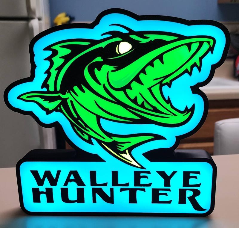 Ice Fishing "Walleye Hunter" Lightbox.