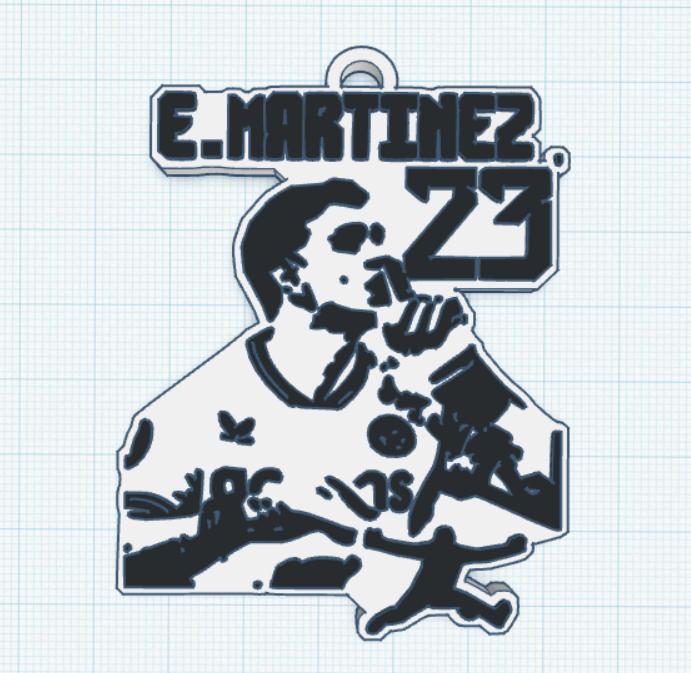 Emiliano "Dibu" Martinez 3D Keychain - Pride of the Argentinean Bow