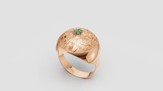 ROUND GOLD RING 3d printable model