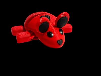 Cute Articulated Valentine mouse keychain.