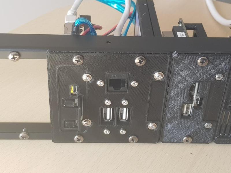 Rack Mount Adapter for Banana Pi M1 for modular 19" 2U system
