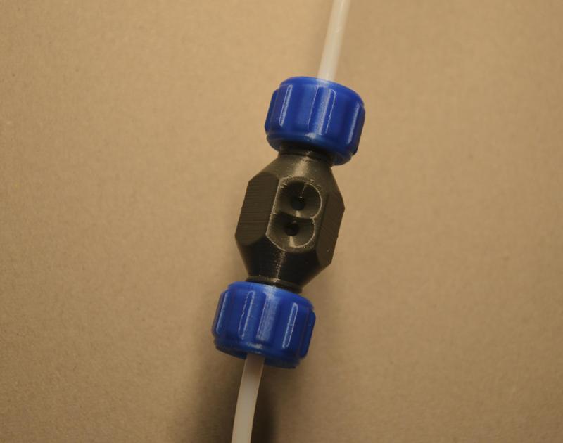 PTFE bowden tube connector