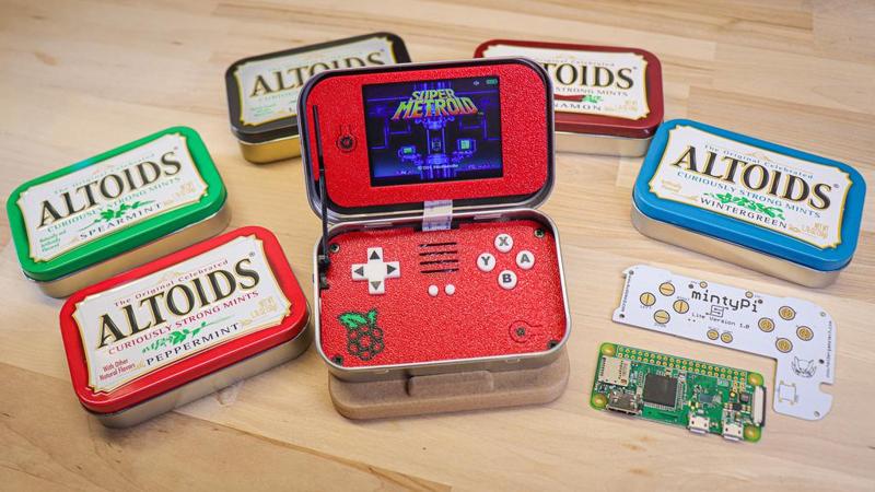 mintyPi Lite: Retro Gaming Handheld in an Altoids Tin
