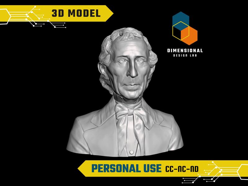 John Tyler - High-Quality STL File for 3D Printing (PERSONAL USE)