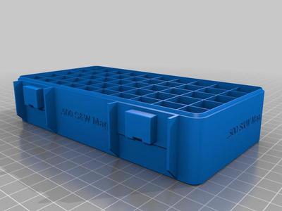 .500 S&W Magnum, Head Down, Double Spring Latch Modular Ammo Box