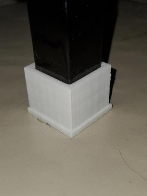 Flat feet for 1"(25mm) angle iron shelving