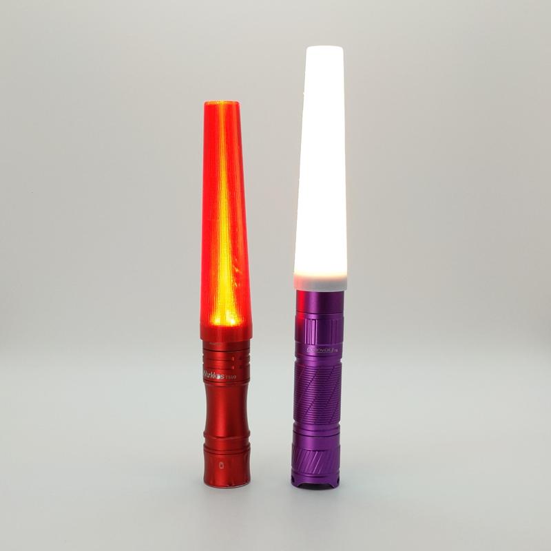 Flexible Flashlight Diffuser for Wurkkos TS10, Convoy T3, or Skilhunt M150