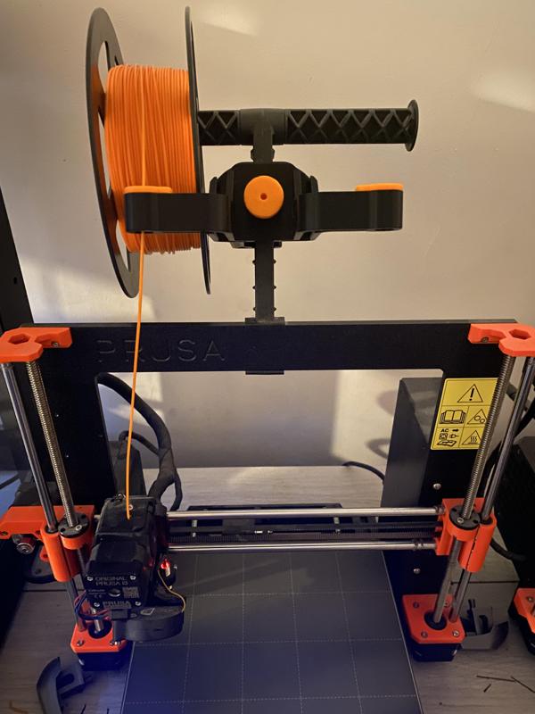 Clamp on, Filament Guide with 12mm PTFE for Prusa mk3