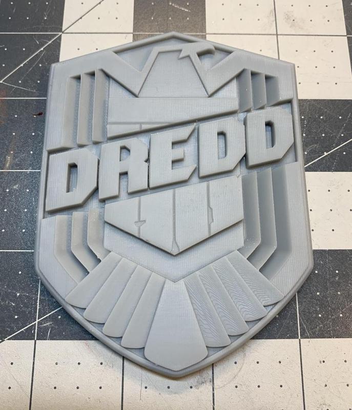 Dredd 2012 Badge and Badge Blank