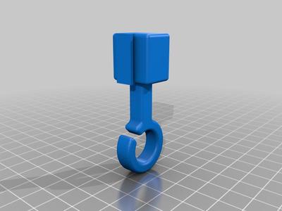 Filament guide, back mounting