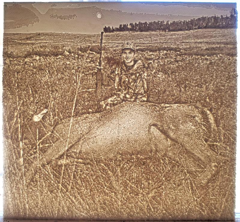 Lithophane of Me and My Elk