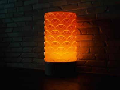 Abstract Circles LED Tea Light Candle Holder Ø8 cm