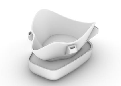 Facial dust mask  (COVID MASK with P2 or P3 filter) (for filter 3M) - RECCOMENDED ADD AN ESPIRATORY VALVE FROM ANOTHER USED MASK (STERILIZED) - by KOS -