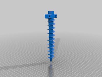 Ground anchor, tent stake