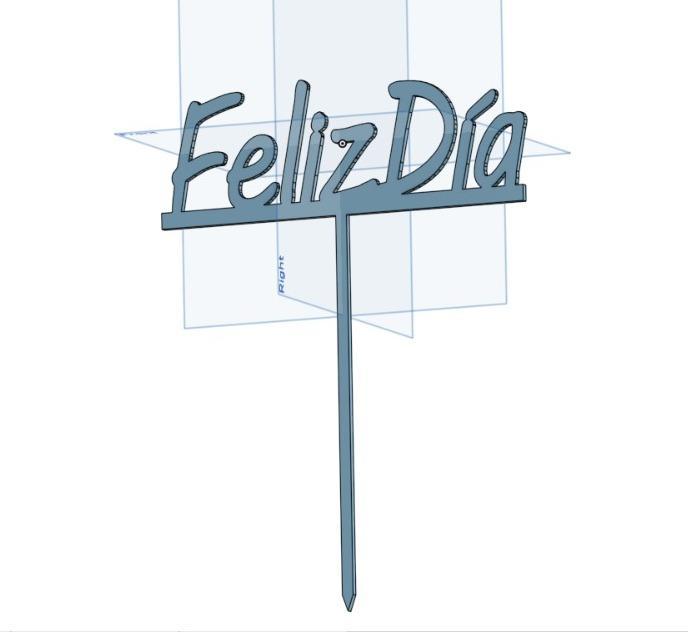 Cartel feliz día