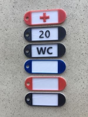 Keychain two toned / Schluesselanhaenger 2-farbig