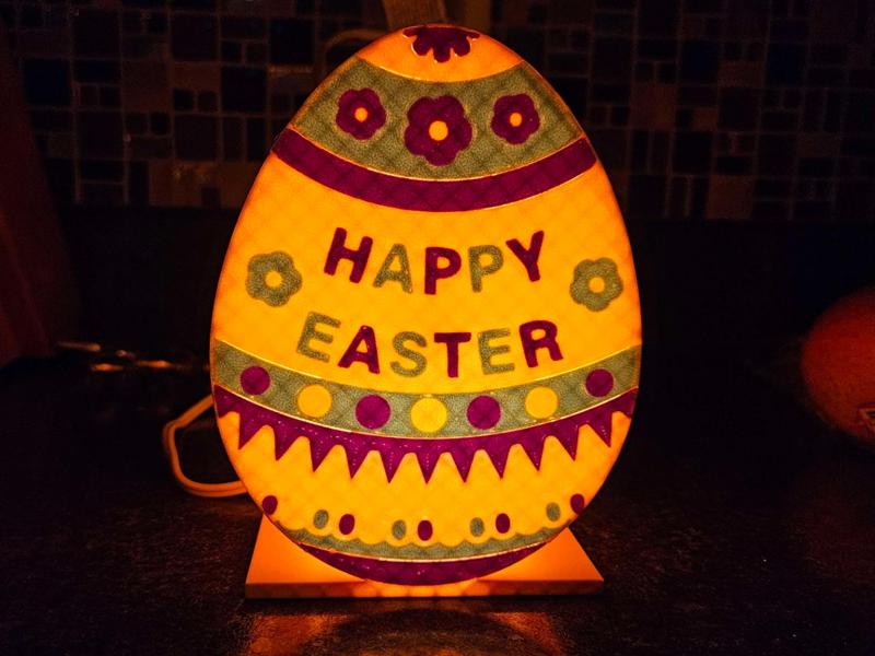 Happy Easter Egg Light