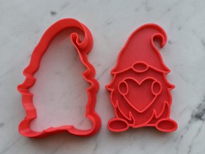Gnome Love Valentine Cookie Cutter Stamp