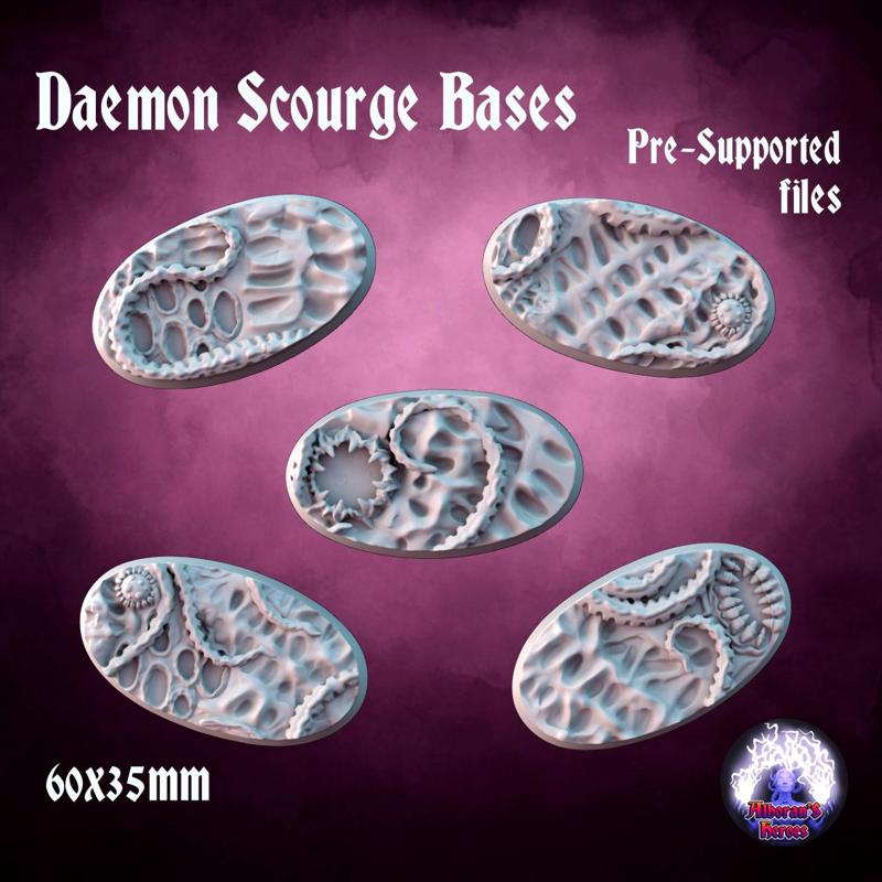 Daemon Scourge Bases - 60x35mm