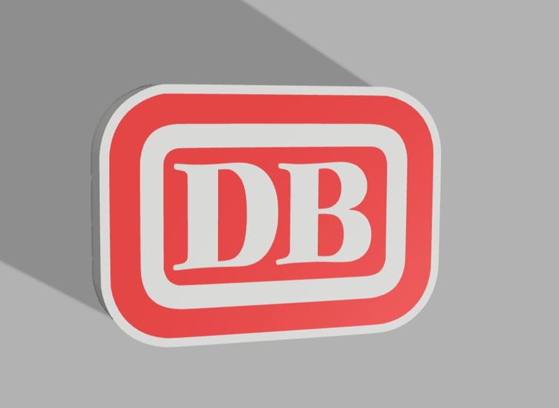 Deutsche Bahn, Bundesbahn, lightbox, lightbox, neon sign