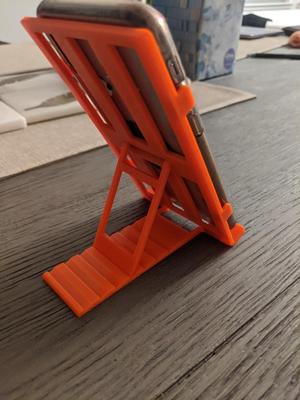 iPhone X holder, angle adjustable, horizontal/vertical