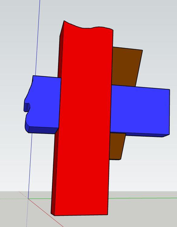 pin and mortise with wedge -  čep a dlab s klínem