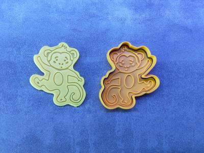 Cute monkey cookie cutter