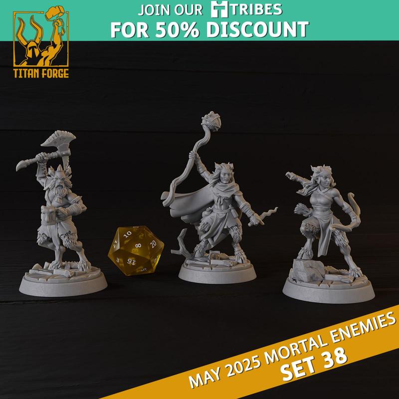 Satyrs - Monsters DnD 5e - Mortal Enemies Set 38