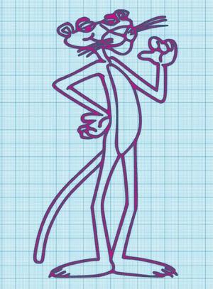 PINK PANTHER - PROUD - WALL ART