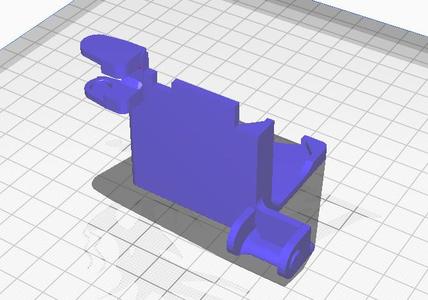X-axis extruder cable chain mount Remix (remix of a remix)