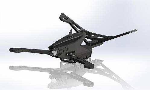 Micro brushless quadcopter quad copter drone v-tail