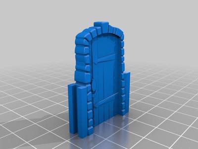 Zombicide door with rails