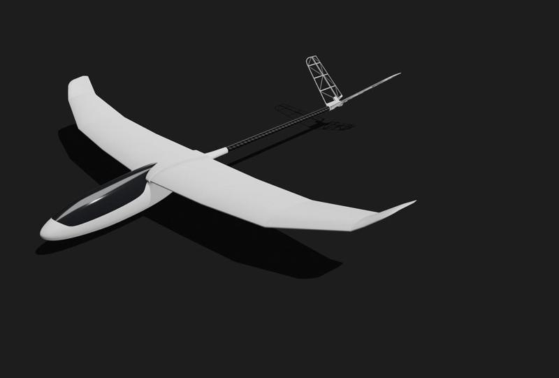 Micro Pod and Boom RC Glider