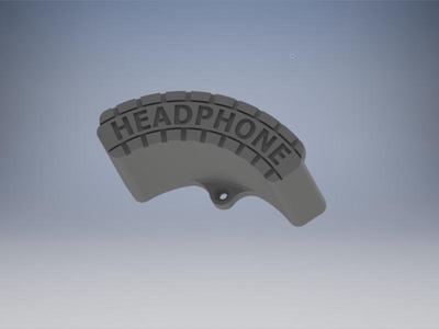 ### Headphone Wall Holder ###