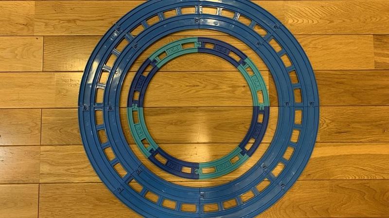 Double track inner curve rail for PlaRail 複線内側曲線レール