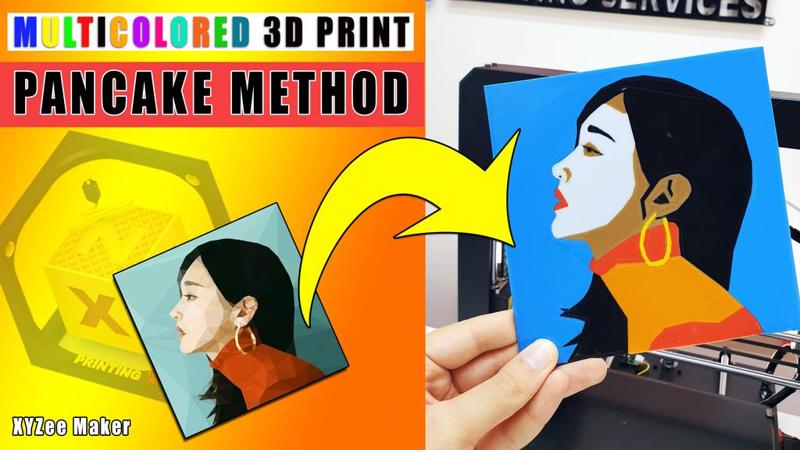 Multicolored 3D Print : Pancake Method