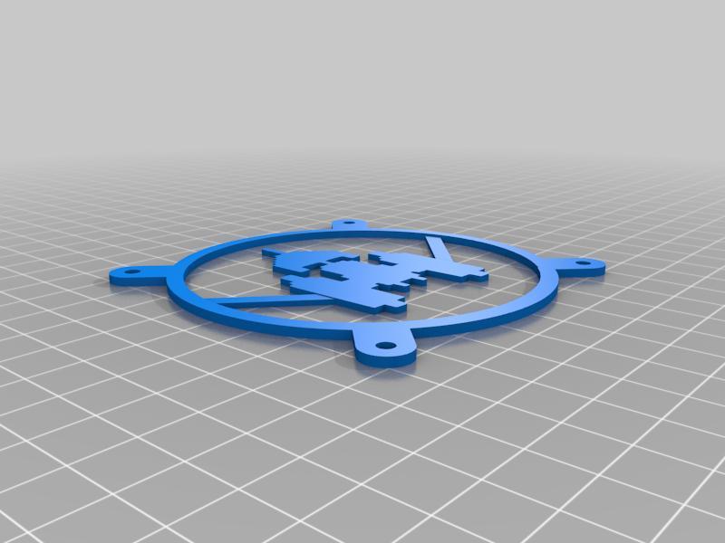 Galaxian inspired 80mm Fan Grill cover 