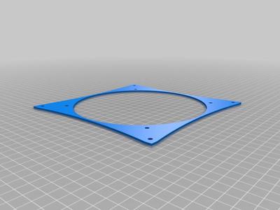 Simple 180mm to 140mm fan adapter
