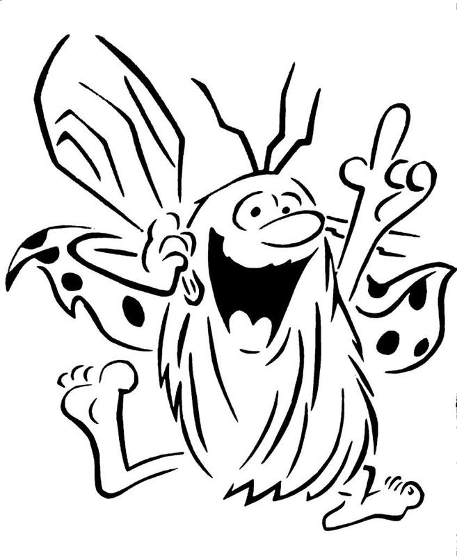 Captain Caveman stencil