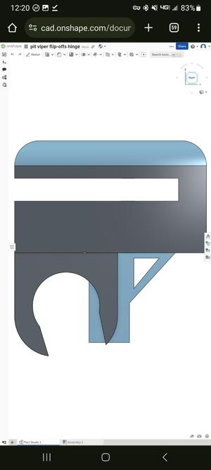 Hinge for Pitvviper flipoff sunglasses