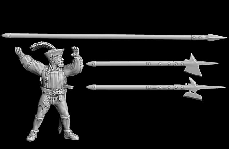 Swiss Unarmored Pikemen