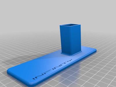 Double Stack Pistol Stand with Infinity Logo