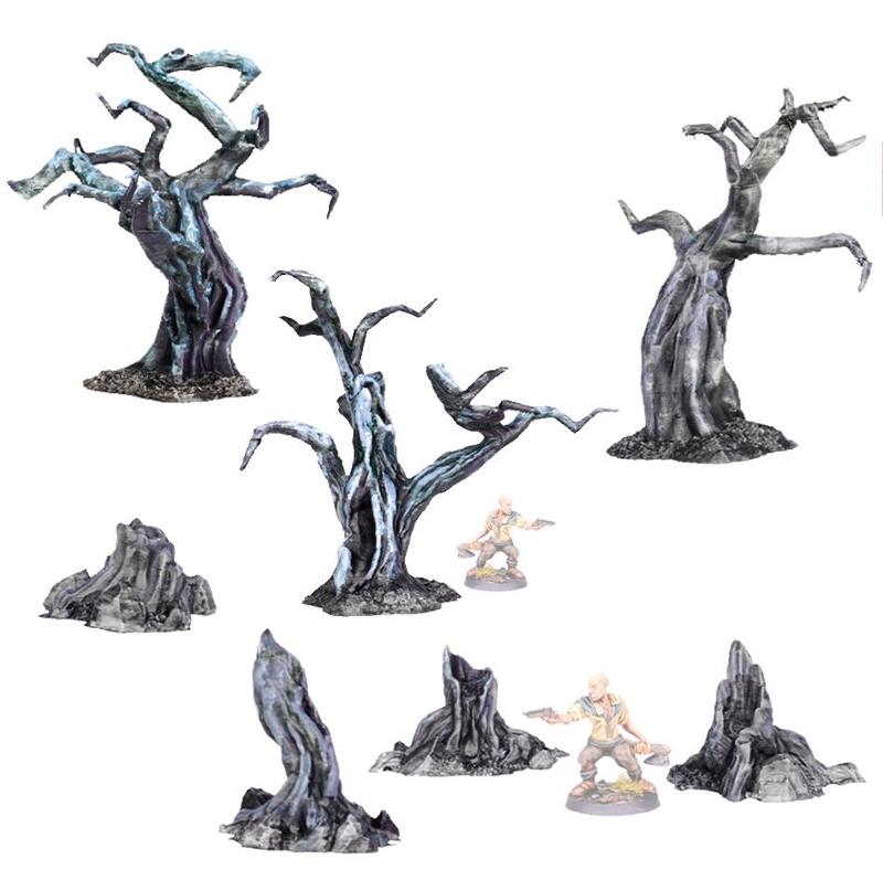 Stumps rotting Forest trees