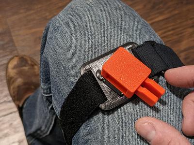 Leg Strap Base Plate for K6ARK CW Key / Morse Code Paddle