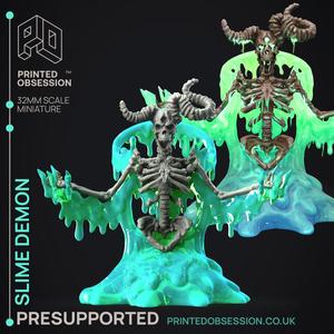 The Reanimated - Demon Slime Creature Boss -  PRESUPPORTED - Illustrated and Stats - 32mm scale